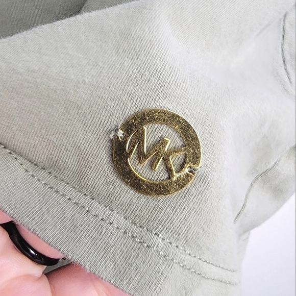 Women's Michael Kors Cold Shoulder Short Sleeve Top, Size Large - Picture 2 of 4